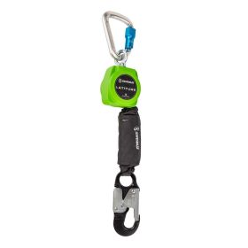 Safewaze 019-5049 Latitude 6' Single Web SRL-P: Alu Carabiner, Alu Snap Hook