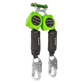 Safewaze 019-5052 Latitude 6' Dual Web SRL-P: 9013 BWB, Snap Hooks