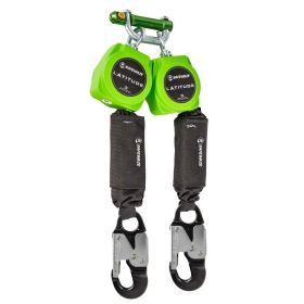 Safewaze 019-5053 Latitude 6' Dual Web SRL-P: 9013 BWB, Alu Snap Hooks
