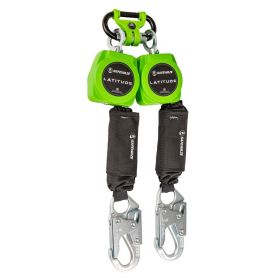 Safewaze 019-5152 Latitude 6' Dual Web SRL-P: 1014 BWB, Snap Hooks