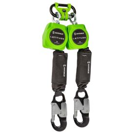 Safewaze 019-5153 Latitude 6' Dual Web SRL-P: 1014 BWB, Alu Snap Hooks