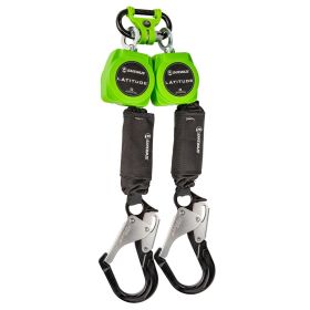 Safewaze 019-5155 Latitude 6' Dual Web SRL-P: 1014 BWB, Alu Rebar Hooks