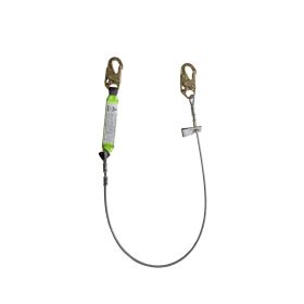 Safewaze FS560-CA PRO 6' Cable Energy Absorbing Lanyard: Snap Hook