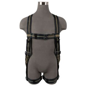 Safewaze FS77325-FR-XL Welding Full Body Harness: 1D, Aramid Web, MB Chest/Legs, X-Large