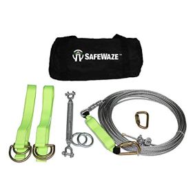 Safewaze FS806-100 100' Cable Horizontal Lifeline System - 2-Person