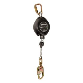 Safewaze FS-FSP1211-G Latitude HD 11' Single Cable SRL: Carabiner, LI Swivel Snap Hook