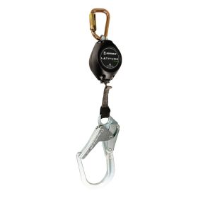 Safewaze FS-FSP1407-W-RBH Latitude HD 7' Single Web SRL: Carabiner, Rebar Hook