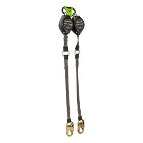 Safewaze FS-FSP1409-W-DL-BWB Latitude HD 9' Dual Web SRL: 1014 BWB, Snap Hooks