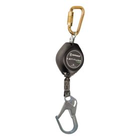 Safewaze FS-FSP1411-W-RBH Latitude HD 11' Single Web SRL: Carabiner, Rebar Hook