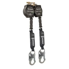 Safewaze SW8008-10-DL Latitude HD 10' Dual Cable SRL: SW-9012 BWB, Snap Hooks