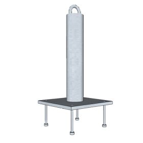 Safewaze SW-EX280 Casting into Concrete Tie-back Anchor Post 14.5"