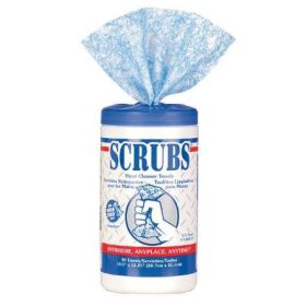 Scrubs 42230 In-A Bucket Hand Cleaner Towels, 10" x 12", Citrus, 30 Towel Container