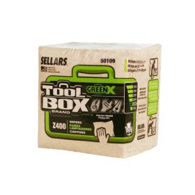 Sellars Toolbox Z400 Greenx 1/4 Fold 60Ct Natural 11.88"X13" Sht 12Cs