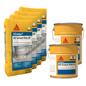 Sikadur 42 Grout Pak LE 3 Component Pre-Portioned Precision Epoxy Grouting System 2.0 cu.ft. Kit