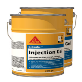 Sikadur Injection Gel High-Modulus High-Strength Structural Non-Abrasive Smooth Epoxy Paste Adhesive 4 Gallon