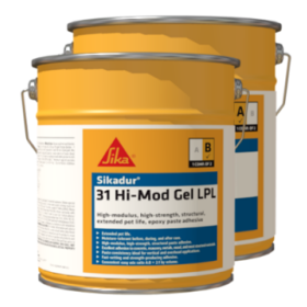 Sikadur 31 Hi-Mod Gel LPL High-Strength Structural Extended Pot Life Epoxy Paste Adhesive 3 Gallon