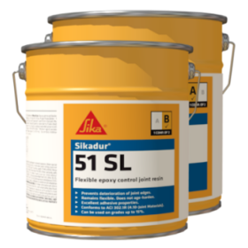 Sikadur 51 SL Self-Leveling Semi-Rigid 2-Component Resin for Control Joint Filling 4 Gallon Unit