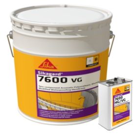 Sikagard 7600 VG 2-component Polyurethane Trowel Grade Bitumen Modified Waterproofing Membrane 18 Gallon Kit