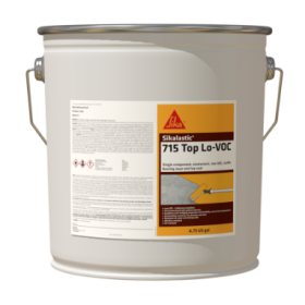 Sikalastic 715 Top Lo-VOC Wear and Top Coat Charcoal 4.75 Gallon