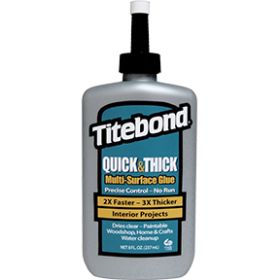 Titebond 2403 Quick & Thick Multi-Surface Glue, 8 Oz. Bottle