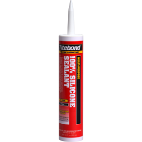 Titebond 2601 100% Silicone Sealant White 10.1 oz Cartridge