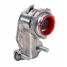 Topaz 103I 90° Angle Squeeze BX-Flex Connector 1" Die Cast Zinc