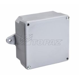 Topaz 1221 Junction Box, PVC, Wall Mount, 4" x 4" x 2"