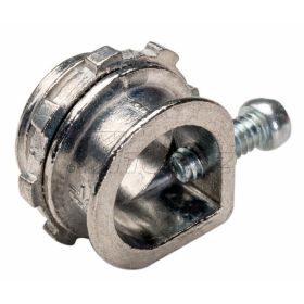 Topaz 130 Straight BX-Flex Connector 3/8-1/2 KO Die Cast Zinc