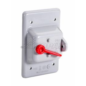 Topaz 1316 Toggle Switch Cover, PVC, Rectangle, 2.8125" x 4.5625"