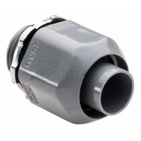 Topaz 1502 Straight Liquidtight Connector, PVC, 3/4"