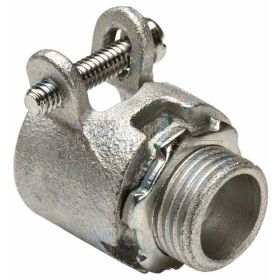 Topaz 155M Straight Squeeze BX-Flex Connector 1-1/2" Malleable Iron