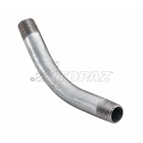 Topaz 20 45 DEG Elbow, Galvanized Steel, 4"