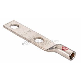 Topaz 2925A Compression Short Barrel Lug, Copper, #2, 486AMP, 35KV, Brown