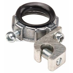 Topaz 334A Metallic Grounding Bushing, Die Cast Zinc, 1-1/4", Female Threaded