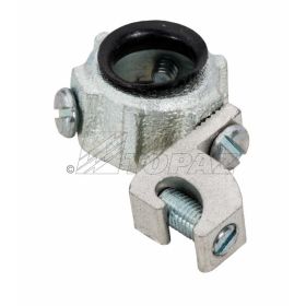 Topaz 340MSS Metallic Set Screw Grounding Bushing, Malleable Iron, 4", Female Threaded