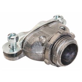 Topaz 360 Screw Clamp Duplex Connector 3/8-1/2 KO Die Cast Zinc