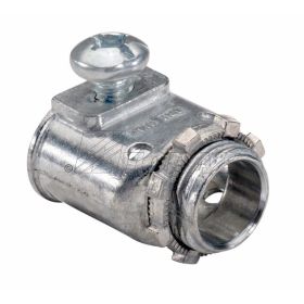 Topaz 370 Set Screw Duplex Connector 3/8-1/2 KO Die Cast Zinc