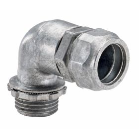 Topaz 431 90 DEG Angle EMT Connector, Die Cast Zinc, 1/2"