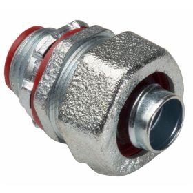 Topaz 470S Straight Liquidtight Connector, Malleable Iron, 3/8, 1/2 KO