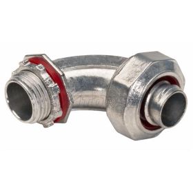 Topaz 496 90 DEG Angle Liquidtight Connector, Die Cast Zinc, 2"