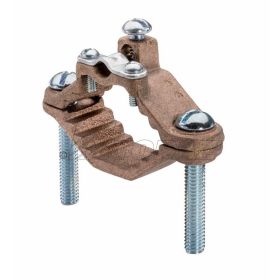 Topaz 630 Ground Clamp, Brass, 1-1/4 to 2"