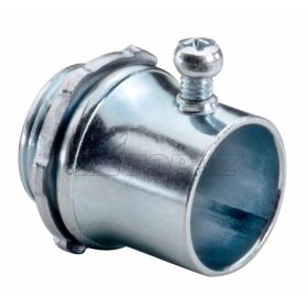 Topaz 632S Set Screw EMT Connector, Steel, 3/4"