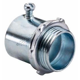 Topaz 633S Set Screw EMT Connector, Steel, 1"