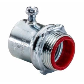 Topaz 633SI Set Screw EMT Connector, Steel, 1"