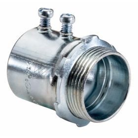 Topaz 634S Set Screw EMT Connector, Steel, 1-1/4"