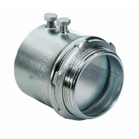 Topaz 638S Set Screw EMT Connector, Steel, 3"