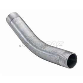 Topaz 6930 30 DEG Elbow, Galvanized Steel, 3-1/2"