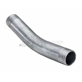 Topaz 7022 22-1/2 DEG Elbow, Galvanized Steel, 4"