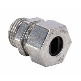 Topaz 871 Compression Water Tight Connector, Die Cast Zinc, 1/2"