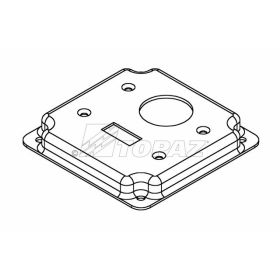 Topaz C2248 4S Industrial Box Cover 4" (1) Toggle Switch (1) 15A 1.406" Diameter Galvanized Steel Square